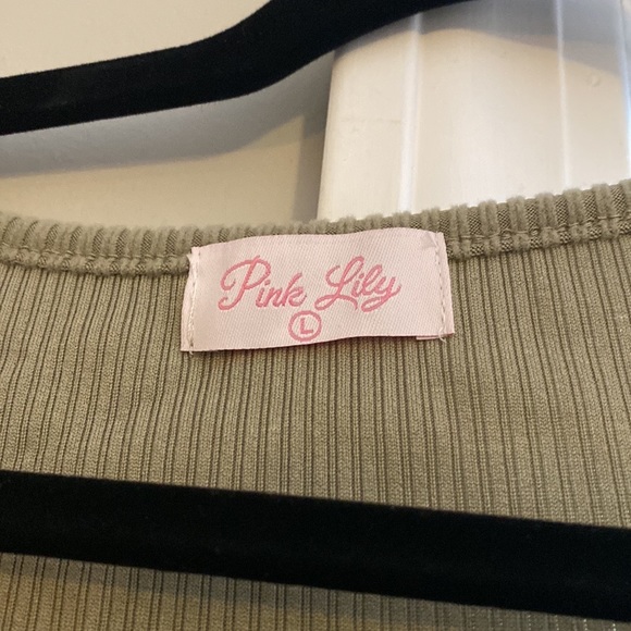 Pink Lily Ribbed Midi Tank Dress - Picture 3 of 3